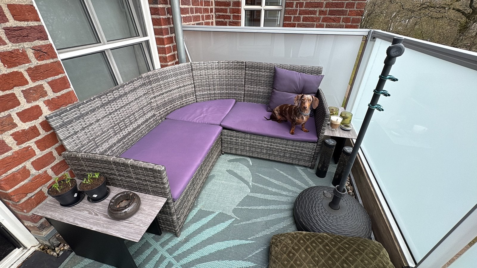 Loungebank, Tuin en Terras, Tuinsets en Loungesets, Gebruikt, Rotan, Loungeset, Bank