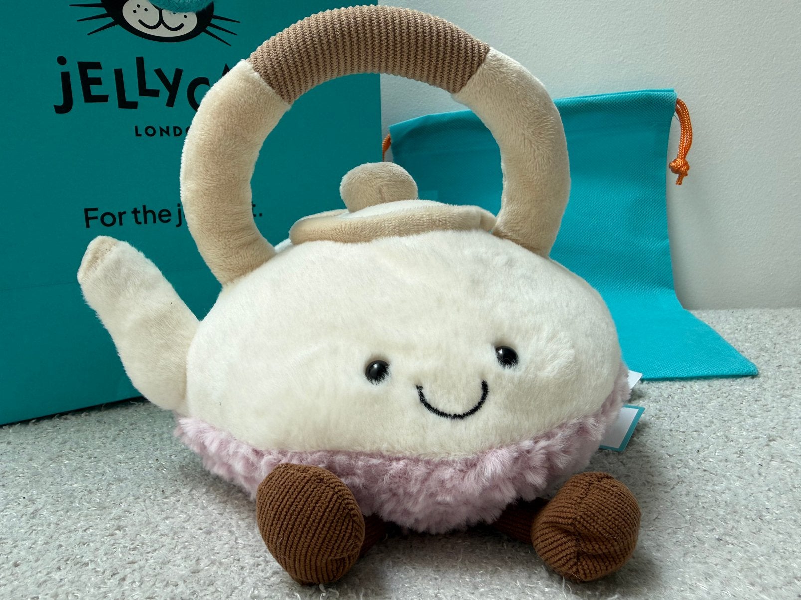 Jellycat Amuseables Titia Teapot, Ophalen, Zo goed als nieuw, Overige typen, Overige merken