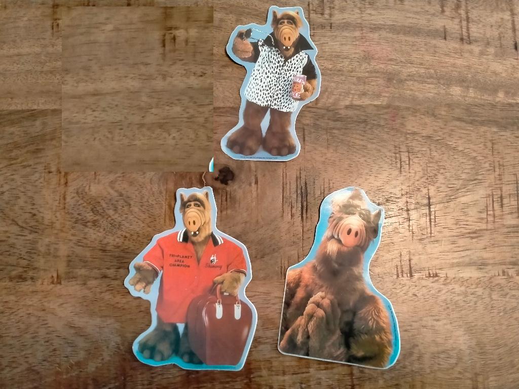 Alf strip serie stickers set buitenaards wezen tv televisie, Verzamelen, Ophalen of Verzenden, Zo goed als nieuw, Overige typen