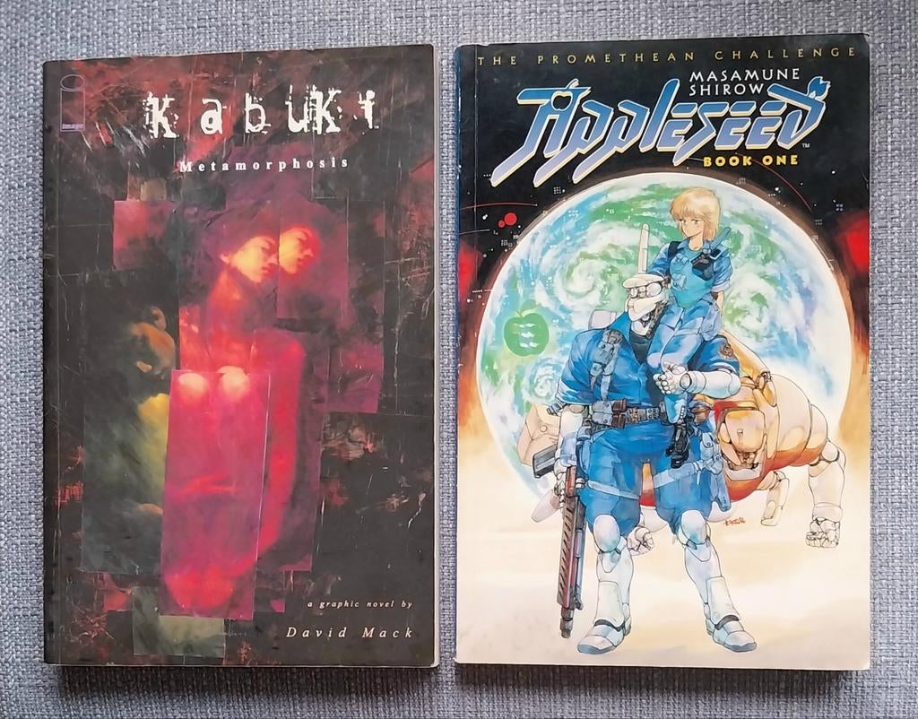 Kabuki Metamorphosis & Appleseed Book One Graphic Novels, Gelezen, Amerika, Ophalen of Verzenden, Meerdere comics