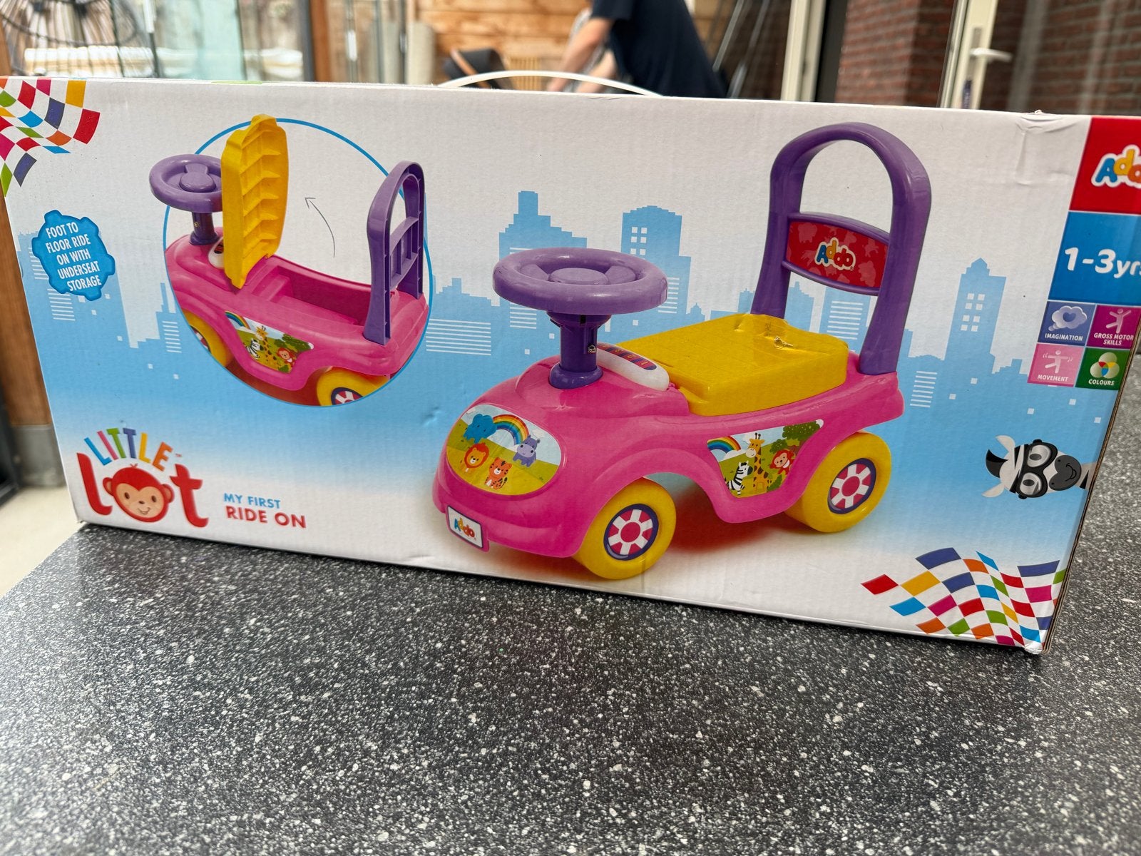 Little Lot My First Ride On Loopauto Roze, Ophalen, Nieuw, Loopvoertuig