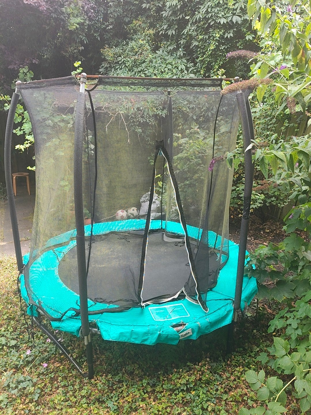 Trampoline, Salta 213 cm, Kinderen en Baby's, Speelgoed | Buiten | Trampolines, Ophalen of Verzenden, Gebruikt