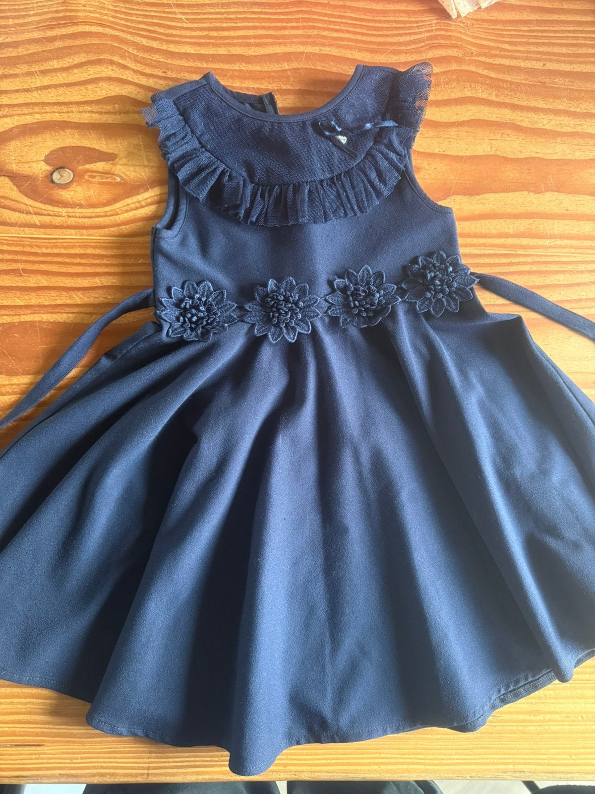 Donkerblauw jurkje Le Chic, Ophalen of Verzenden, Zo goed als nieuw, Meisje, Jurk of Rok