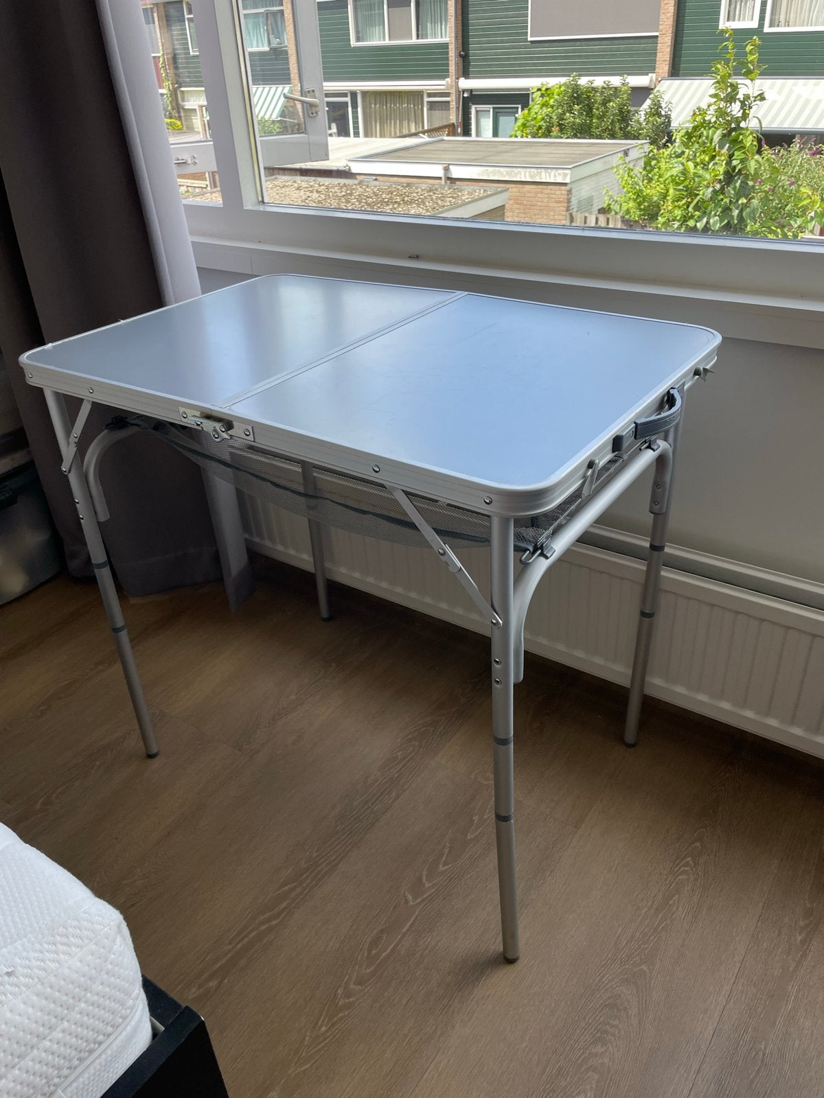 Bo-Camp Premium Campingtafel 90x60 - Verstelbaar & Compact, Ophalen, Zo goed als nieuw, Campingtafel