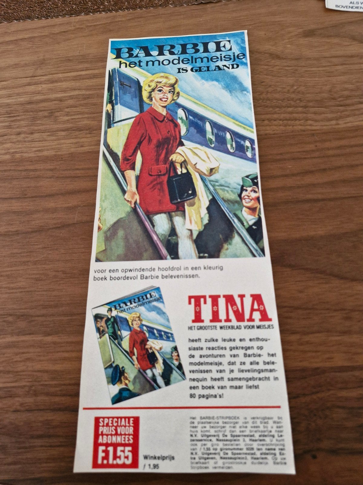 10 Verschillende Tina Advertenties - Vintage Knipsels, Ophalen of Verzenden, 1960 tot 1980, Nederland, Knipsel(s)