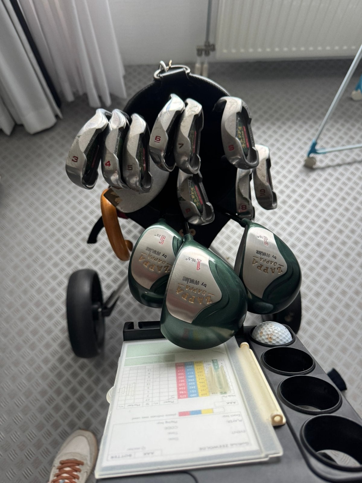 Golf clubs compleet met tas en kar van memphis, Ophalen, Gebruikt, Club, Overige merken