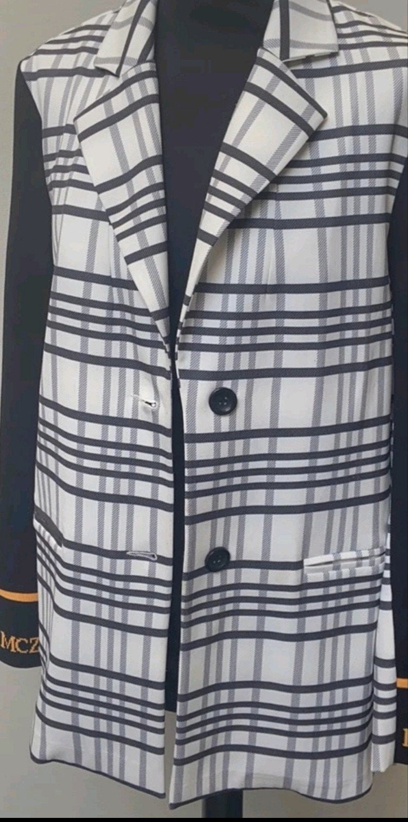 Maicazz Blazer Zwart Wit Maat M (40) Nieuwstaat, Maat 38/40 (M), Zwart, Ophalen of Verzenden, Jasje