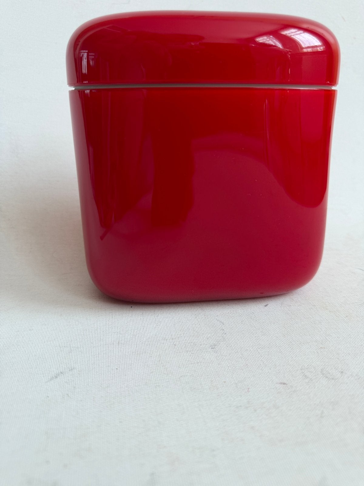 Vintage Guzzini Italy voorraadbus container rood, Ophalen of Verzenden, Zo goed als nieuw