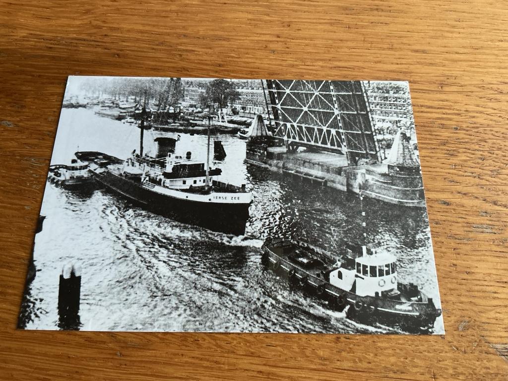 S648 Rotterdam sleepboot REPRODUCTIE beschadigd, Ophalen of Verzenden, Voor 1920, Zuid-Holland