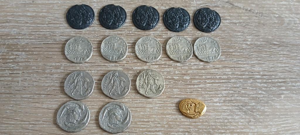 1971 setje Griekse Romeinse BP spaar munten collectie, Ophalen of Verzenden, Munten