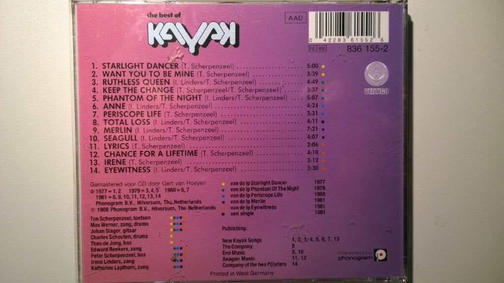 Kayak - The Best Of Kayak, Ophalen of Verzenden, 1980 - 1989, Zo goed als nieuw