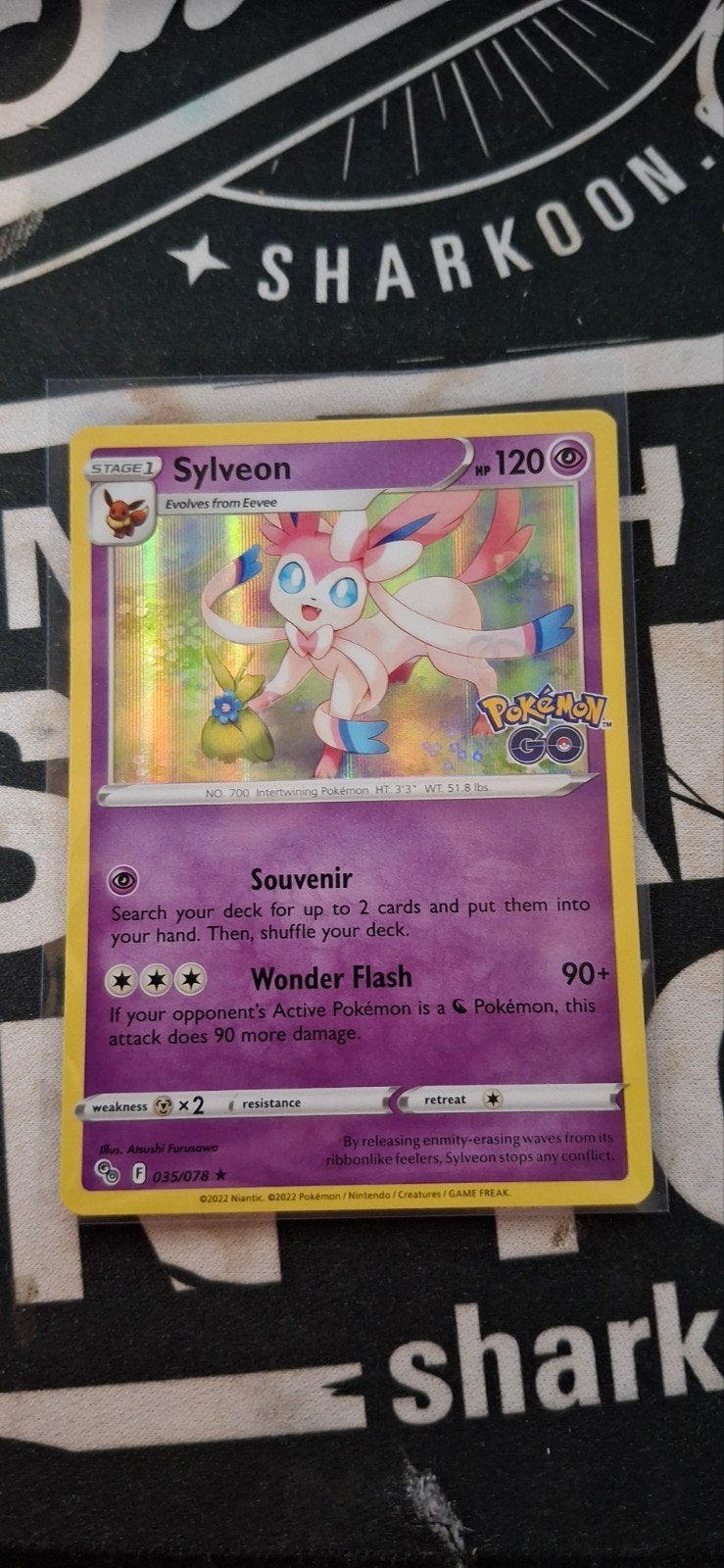 Sylveon 35/78 Pokémon Go 2022, Ophalen of Verzenden, Nieuw, Losse kaart, Foil