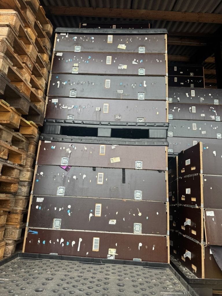 Stevige gebruikte bakken/kisten voor opslag of transport, Ophalen, Gebruikt, 40 tot 60 cm, 100 cm of meer