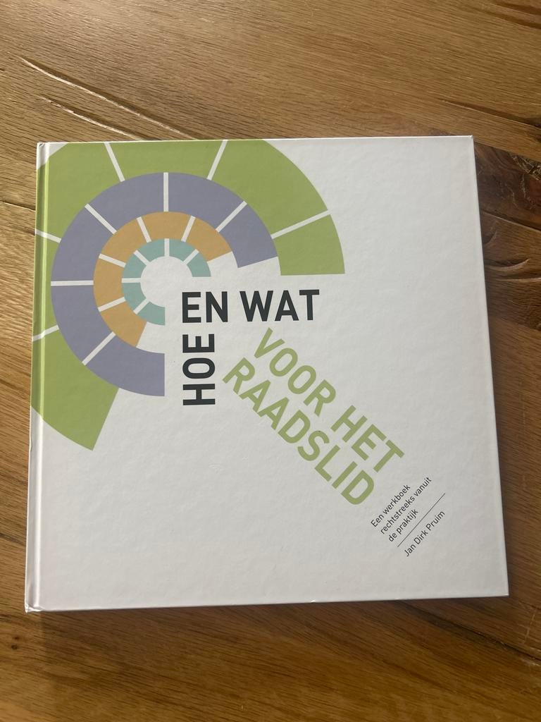 Hoe en Wat voor het Raadslid - Werkboek Jan Dirk Pruim, Ophalen of Verzenden, Zo goed als nieuw, Politiek en Staatkunde, Nederland