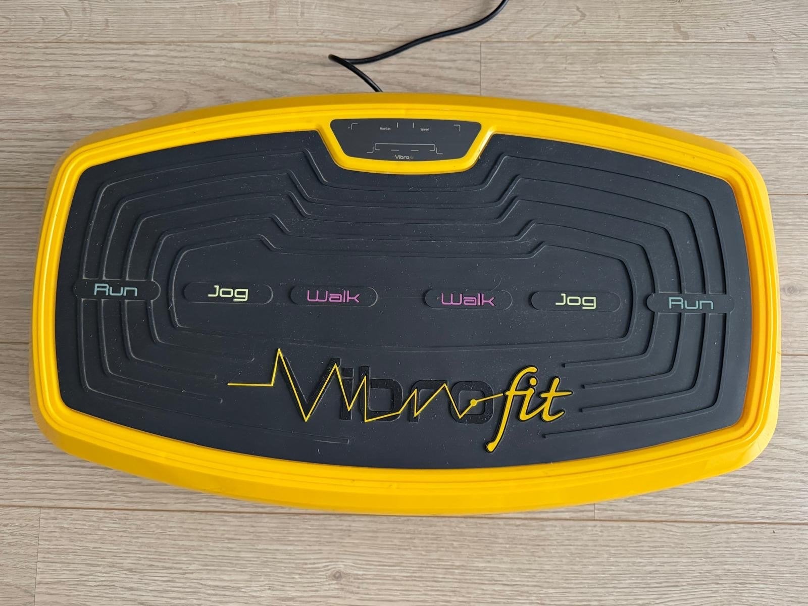 VibroFit Trilplaat Geel - Effectieve Thuis Fitness, Sport en Fitness, Ophalen, Kunststof, Gebruikt, Trilplaat