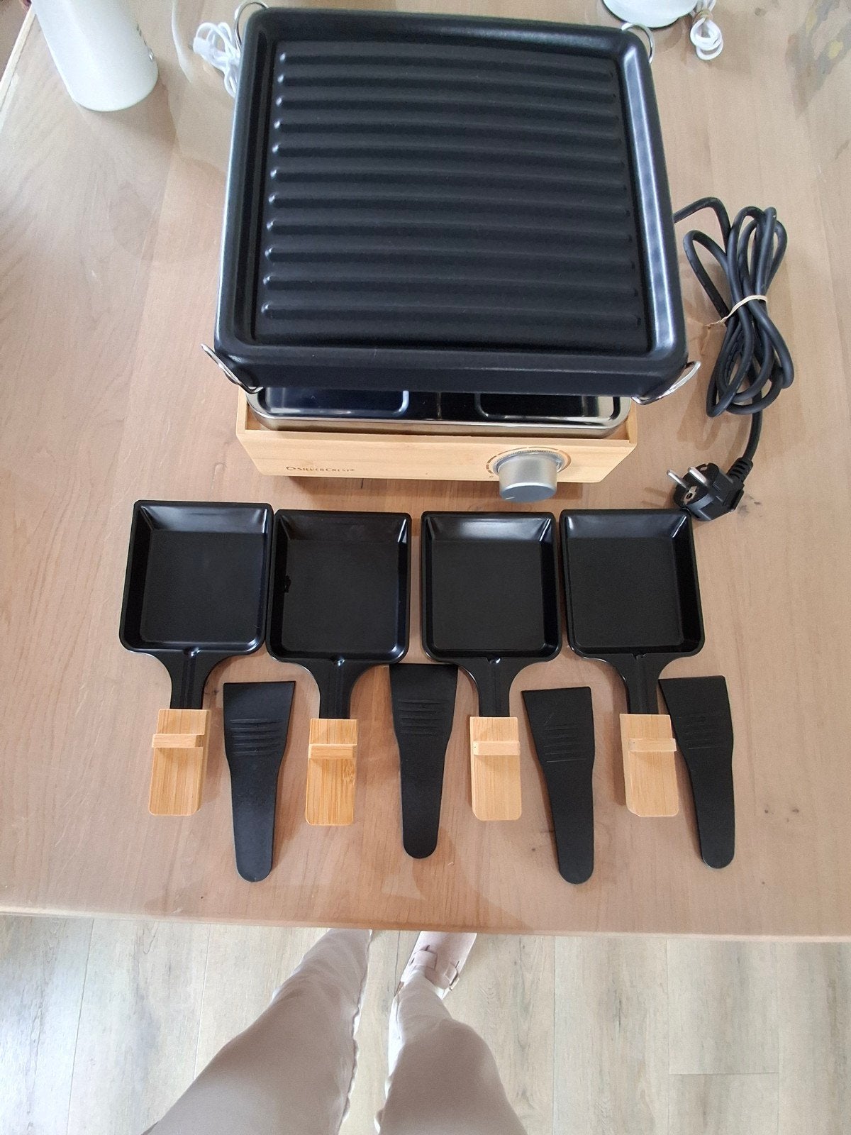 💥€5  💥Raclette-grill voor 4 personen, Ophalen, Gebruikt, 8 personen of meer