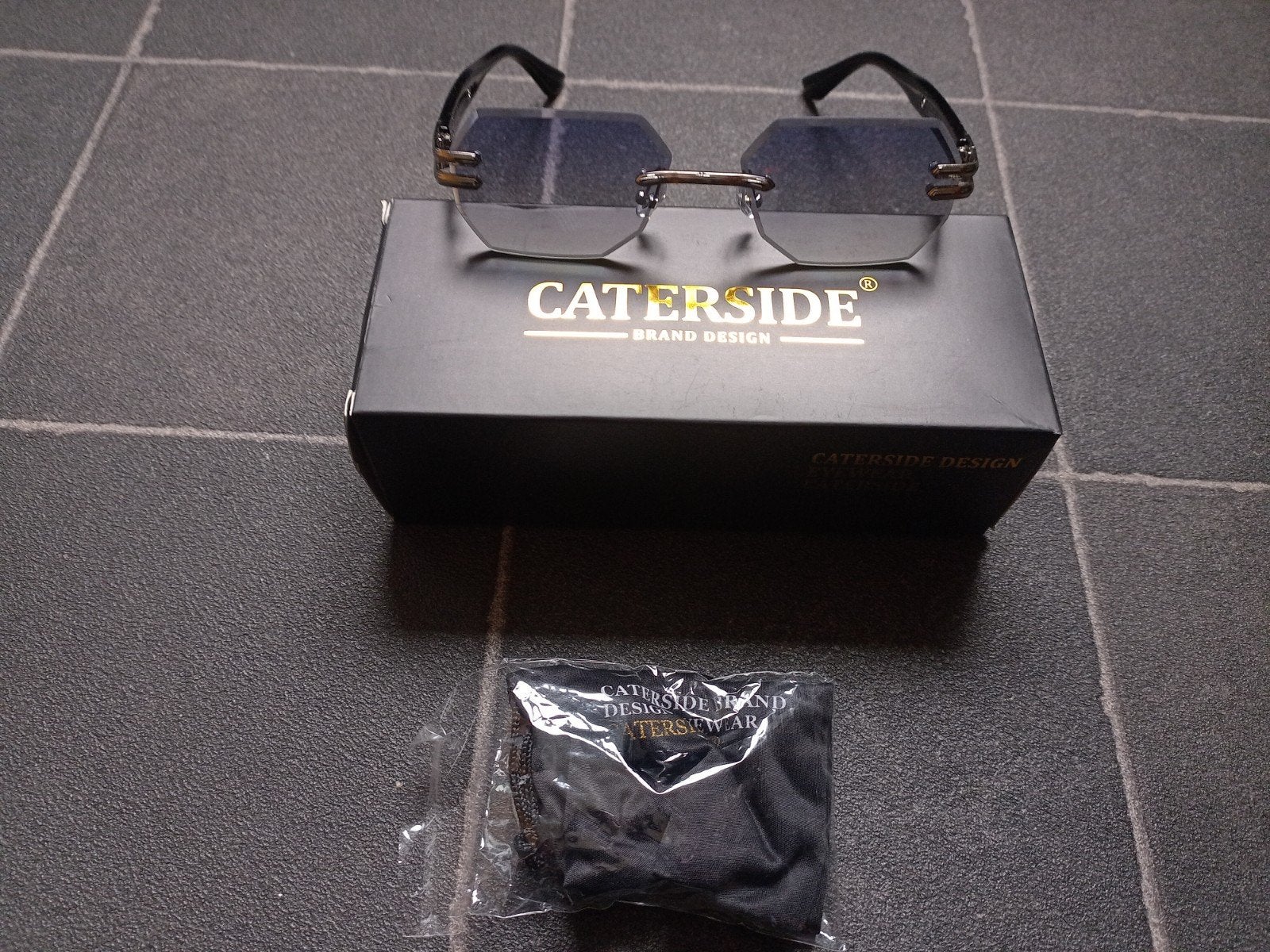 Stijlvolle Zonnebril van Caterside - Nieuw in doos, Overige merken, Zonnebril, Zwart, Nieuw