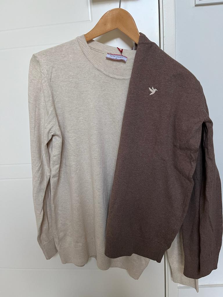 Nieuw! Set van 2 Felix Hardy Truien - Maat M - Bruin/Beige, Ophalen of Verzenden, Nieuw, Maat 48/50 (M), Beige