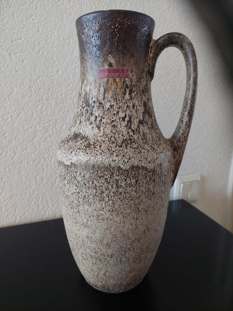 Grote Scheurich/W Germany kan 40cm., Huis en Inrichting, Woonaccessoires | Vazen, Ophalen, Overige kleuren, Aardewerk of Porselein