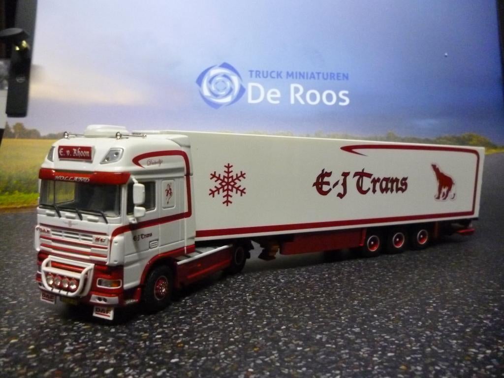 Tekno DAF XF 105 E-J Trans, Ophalen of Verzenden, Zo goed als nieuw, Bus of Vrachtwagen, Tekno