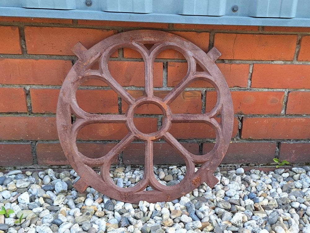 Rond gietijzeren stalraam als deco of voor gebruik., Ophalen, Gebruikt, Minder dan 80 cm, Overige typen