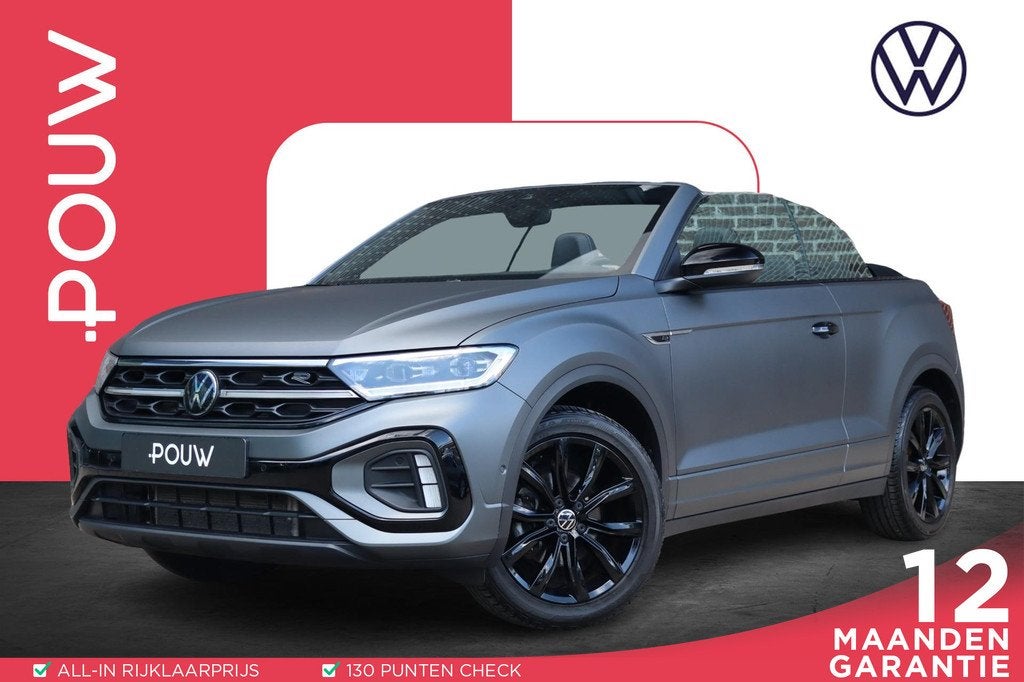 Volkswagen T-Roc Cabrio 1.5 TSI 150pk DSG R-Line Edition Gre, 12 maanden, 4 cilinders, 4 stoelen, 1446 kg