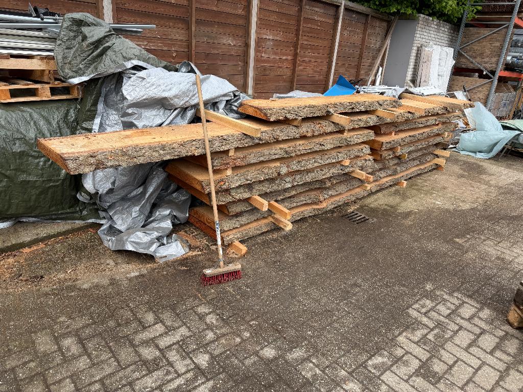 Douglas Boomstam planken en stamstuk diverse maten, Tuin en Terras, Palen, Balken en Planken, Ophalen, Nieuw, 250 cm of meer, Planken