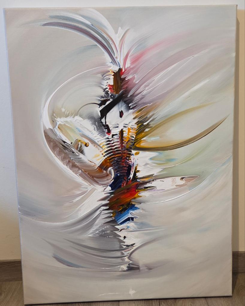 Schilderij Gena Genadyj 60 x 80, Ophalen, Zo goed als nieuw, Schilderij, 75 cm of meer