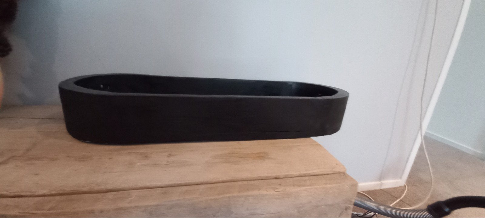een lange houten bak, Ophalen, Rechthoekig, Hout