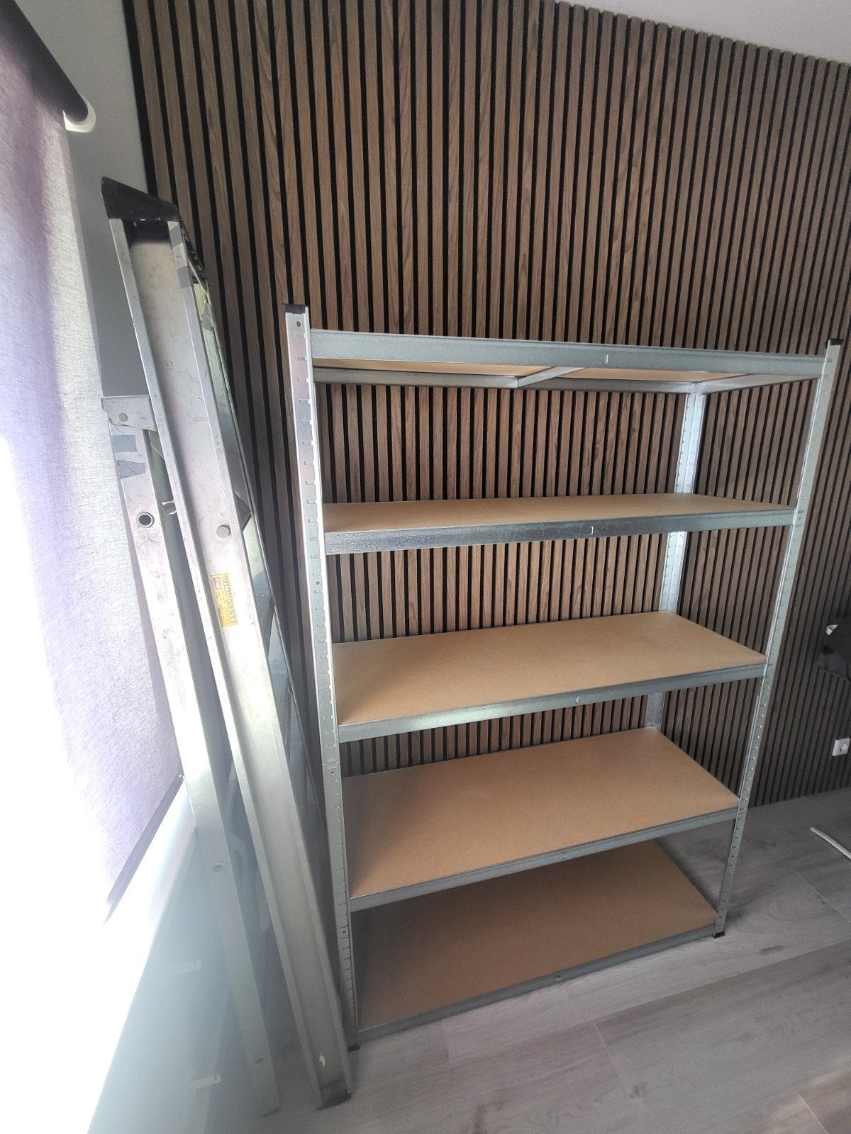 Metalen stellingkast met 5 legplanken, Ophalen, Nieuw