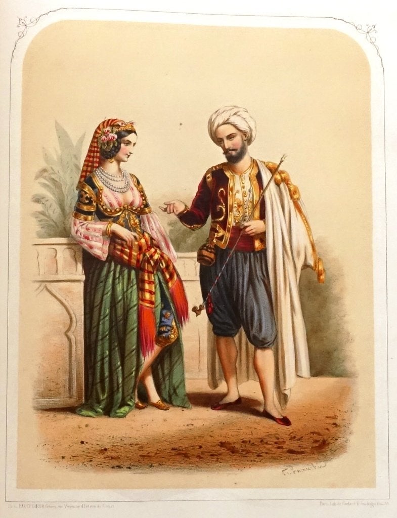 Les Nations: costumes de tous les pays 1853 20 Chromolitho's, Ophalen of Verzenden