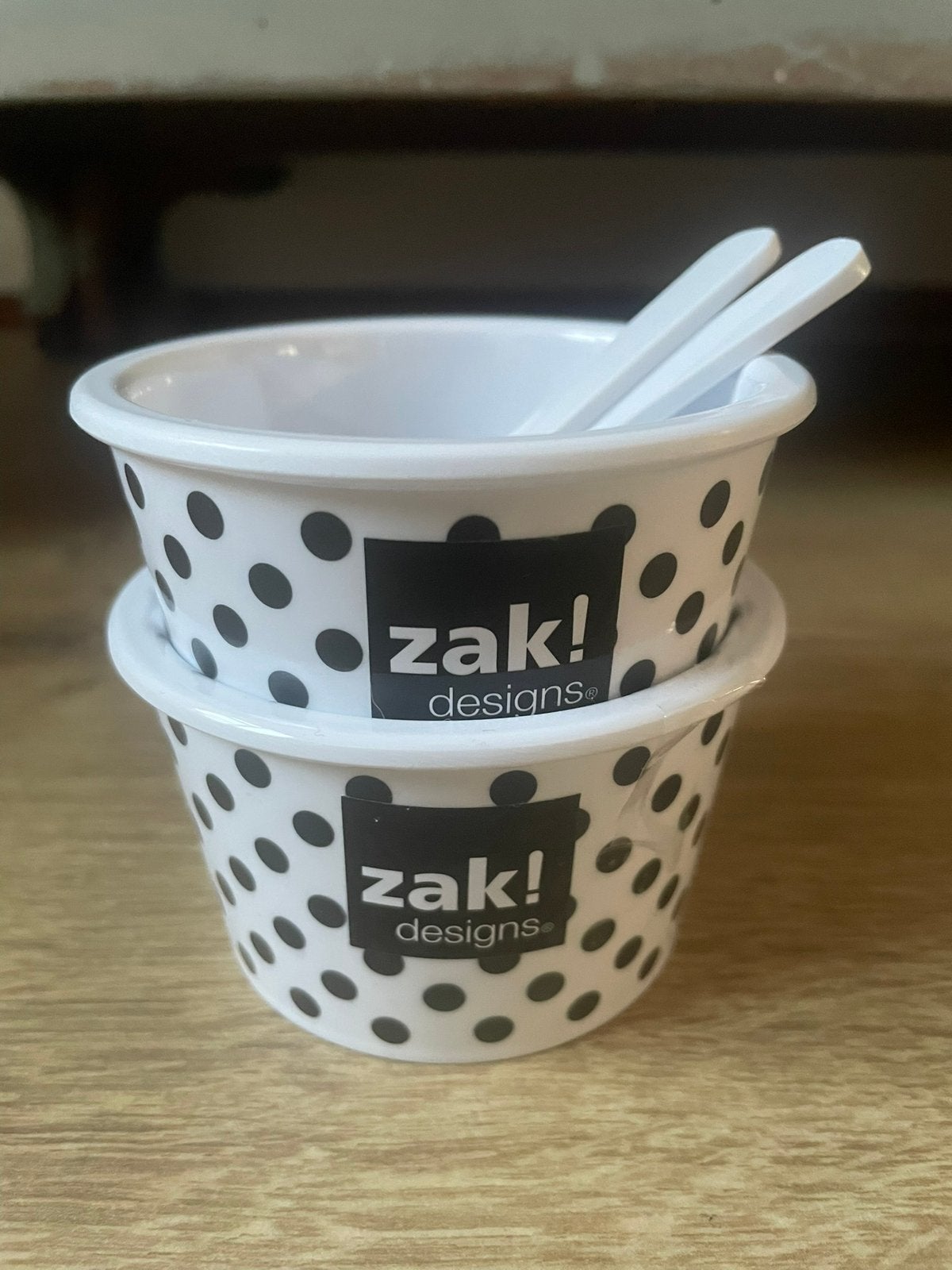 Zak! Design ijsbekertjes stip zwart wit, Overige materialen, Ophalen of Verzenden, Zo goed als nieuw, Overige stijlen