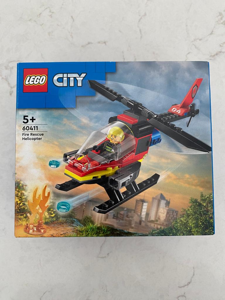 LEGO City 60411 Brandweer Helikopter - Compleet, City, Lego, Ophalen of Verzenden, Zo goed als nieuw