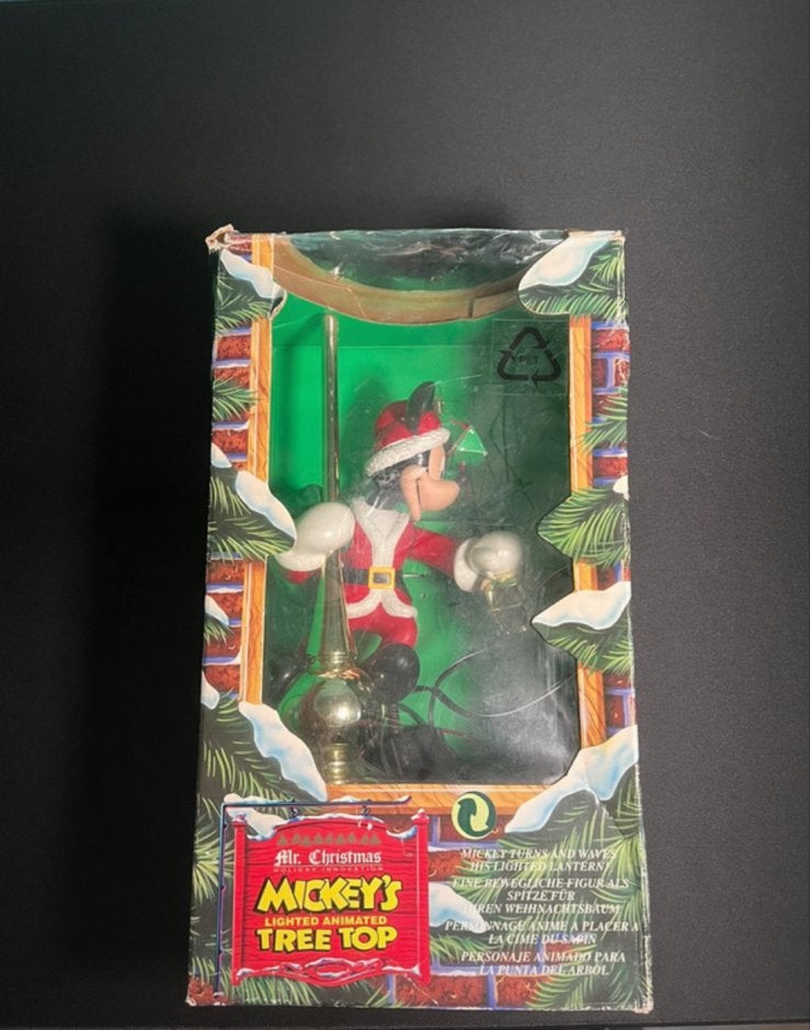 Originele Mr. Christmas Mickey Mouses kerstboompiek uit 1994, Diversen, Kerst, Ophalen of Verzenden