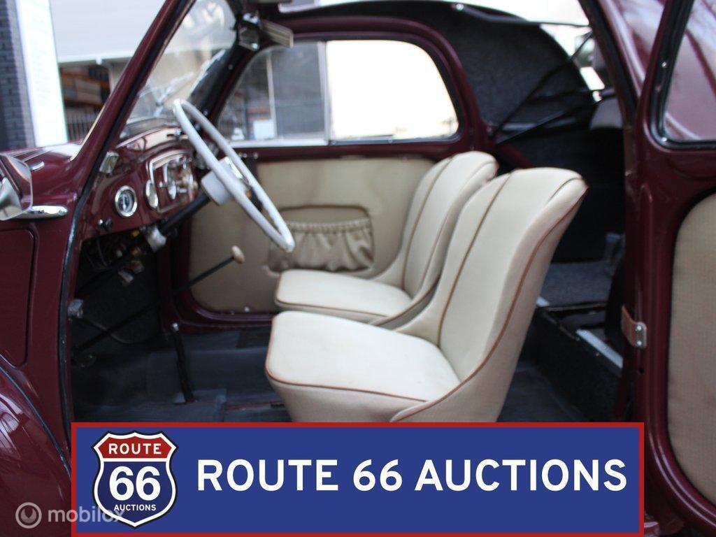 Fiat 500c Topolino | 1955 | Route 66 Auctions, Auto's, Oldtimers, Overige carrosserieën, Zwart, Bedrijf, Handgeschakeld