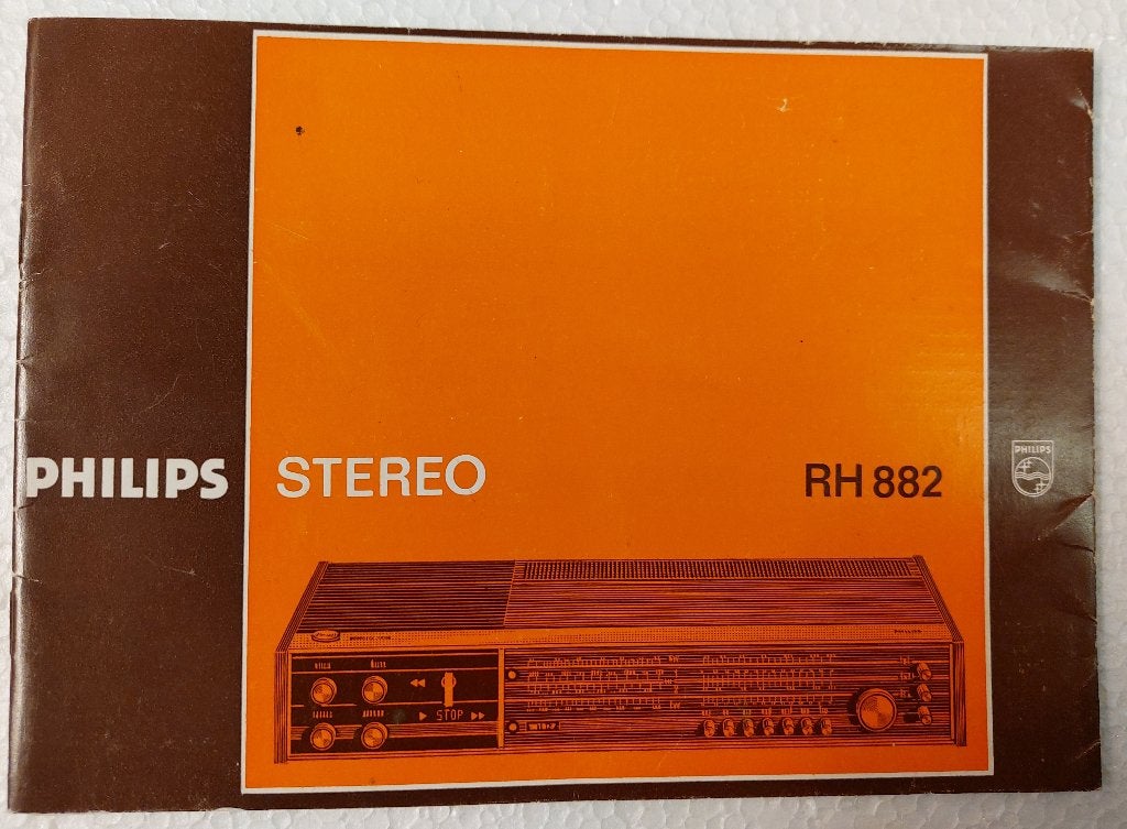Philips Stereo GEBRUIKSAANWIJZING RH 882 Origineel, Philips, Gebruikt, Verzenden, NvT