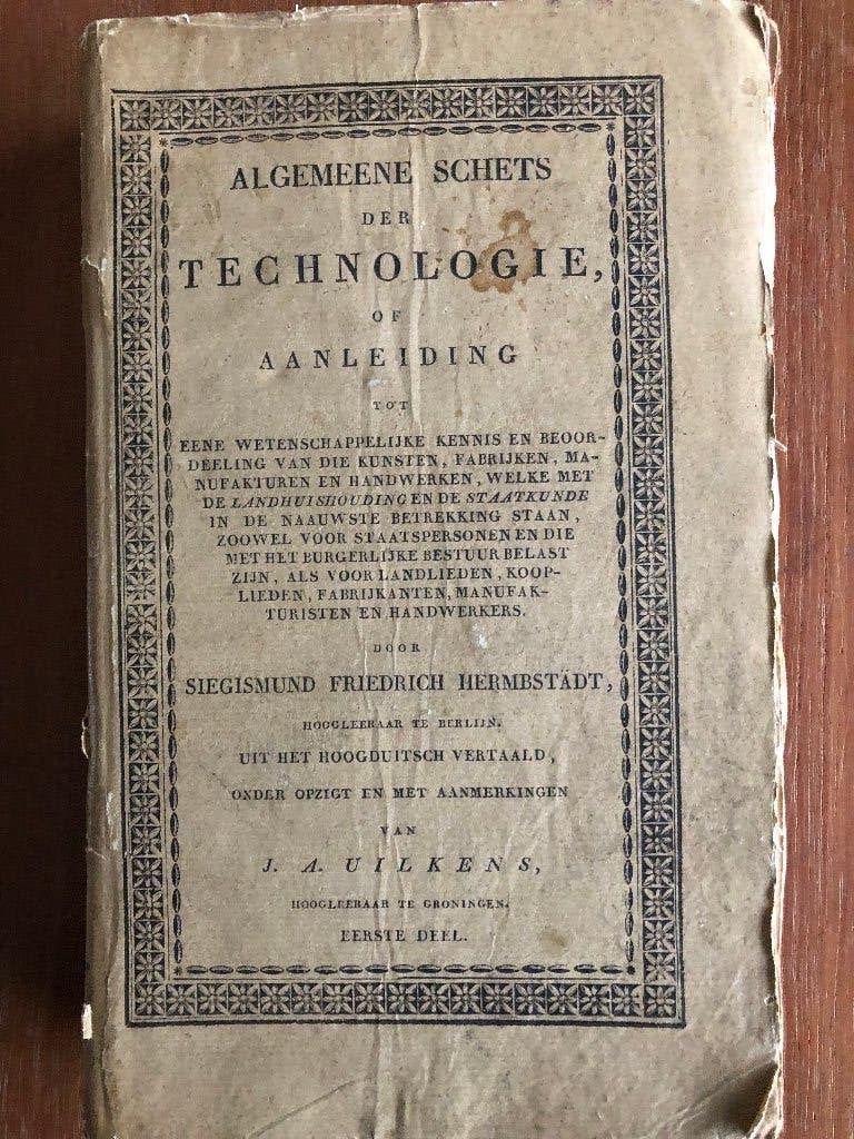 1828 Algemeene schets der Technologie of aanleiding tot eene, Antiek en Kunst, Antiek | Boeken en Bijbels, Verzenden, Siegismund Friederich Hermbstadt