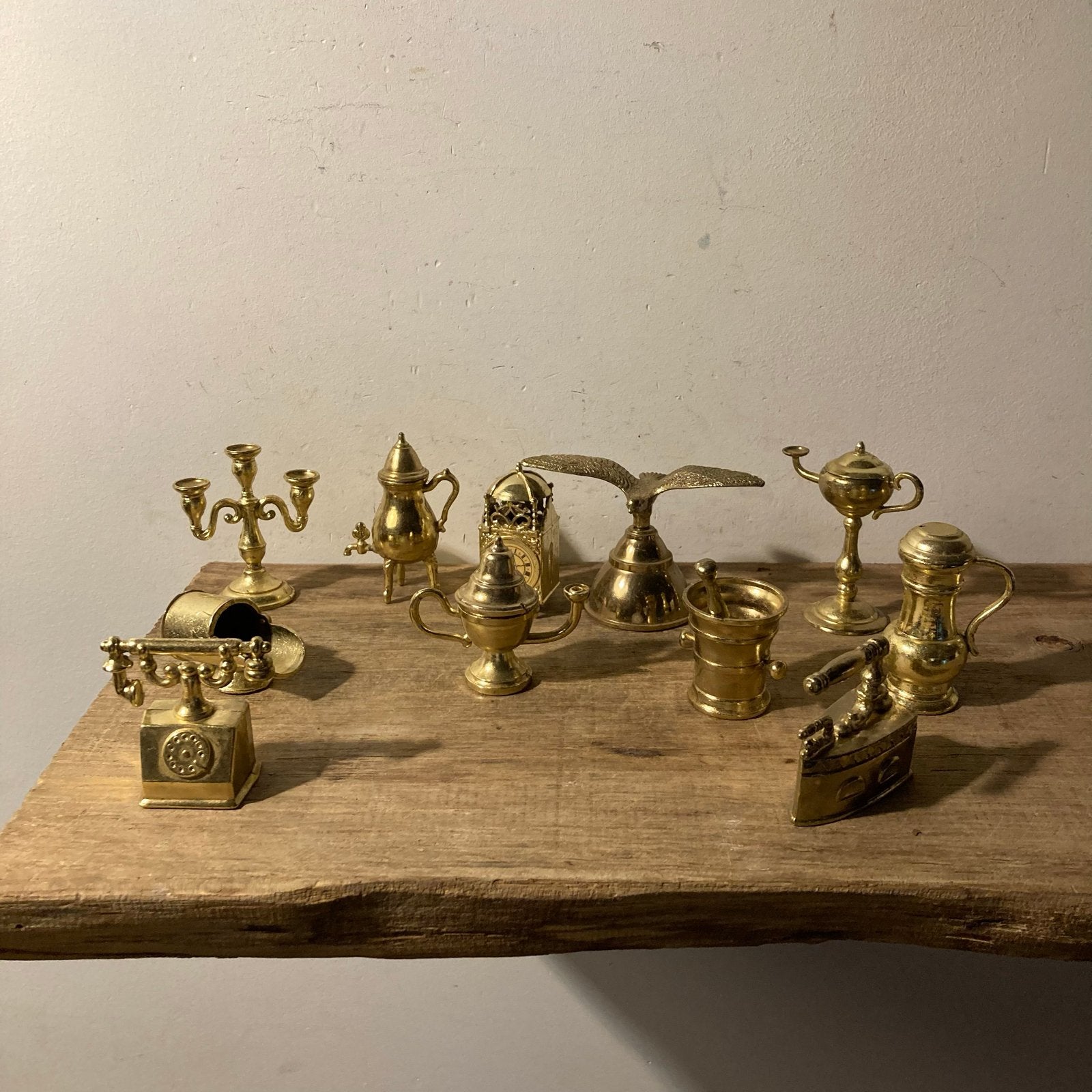 11 stuks messing miniatuur decoratie beeldjes, Ophalen of Verzenden