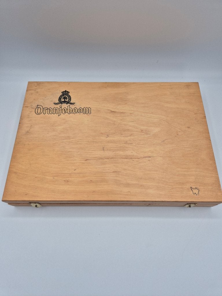 Oranjeboom Houten Backgammon Spel – Reclame-uitgave, Gebruikt, Onbekend@voorbeeld.com, Een of twee spelers, Onbekend