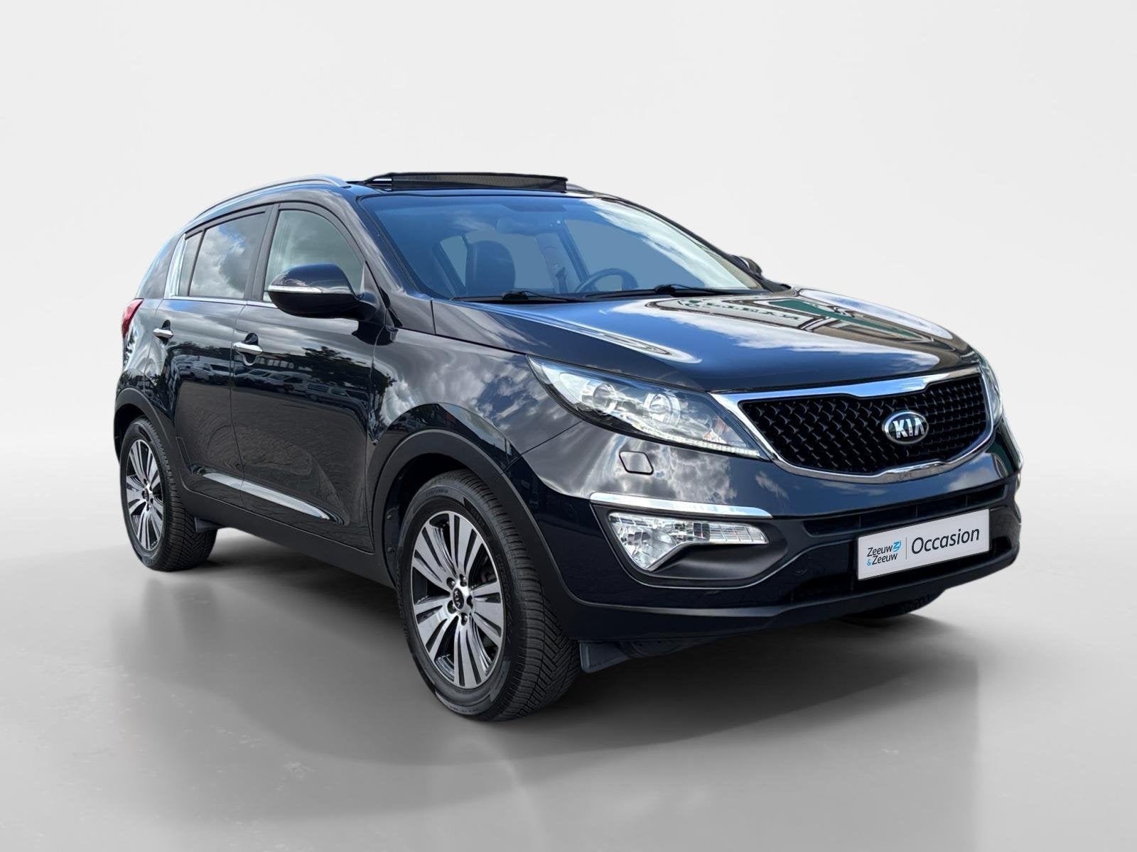 Kia Sportage 2.0 DynamicPlusLine | Automaat | Pano | Camera, Auto's, Stof, Gebruikt, 4 cilinders, Zwart