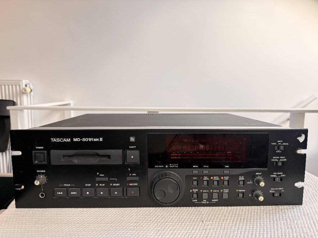 Tascam MD-801R MKII Professionele Minidisc Recorder / Deck, Ophalen of Verzenden, Gebruikt, Audio