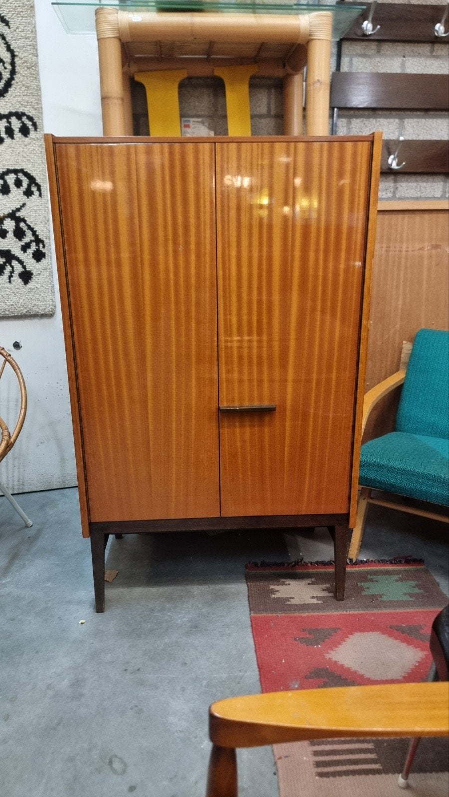 Vintage wandkast mid century František Mezulanik, Gebruikt, ,, Ophalen of Verzenden, ,