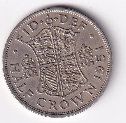 UK 1/2 Crown 1951 Zeer Fraai, Verzenden, Overige landen, Losse munt