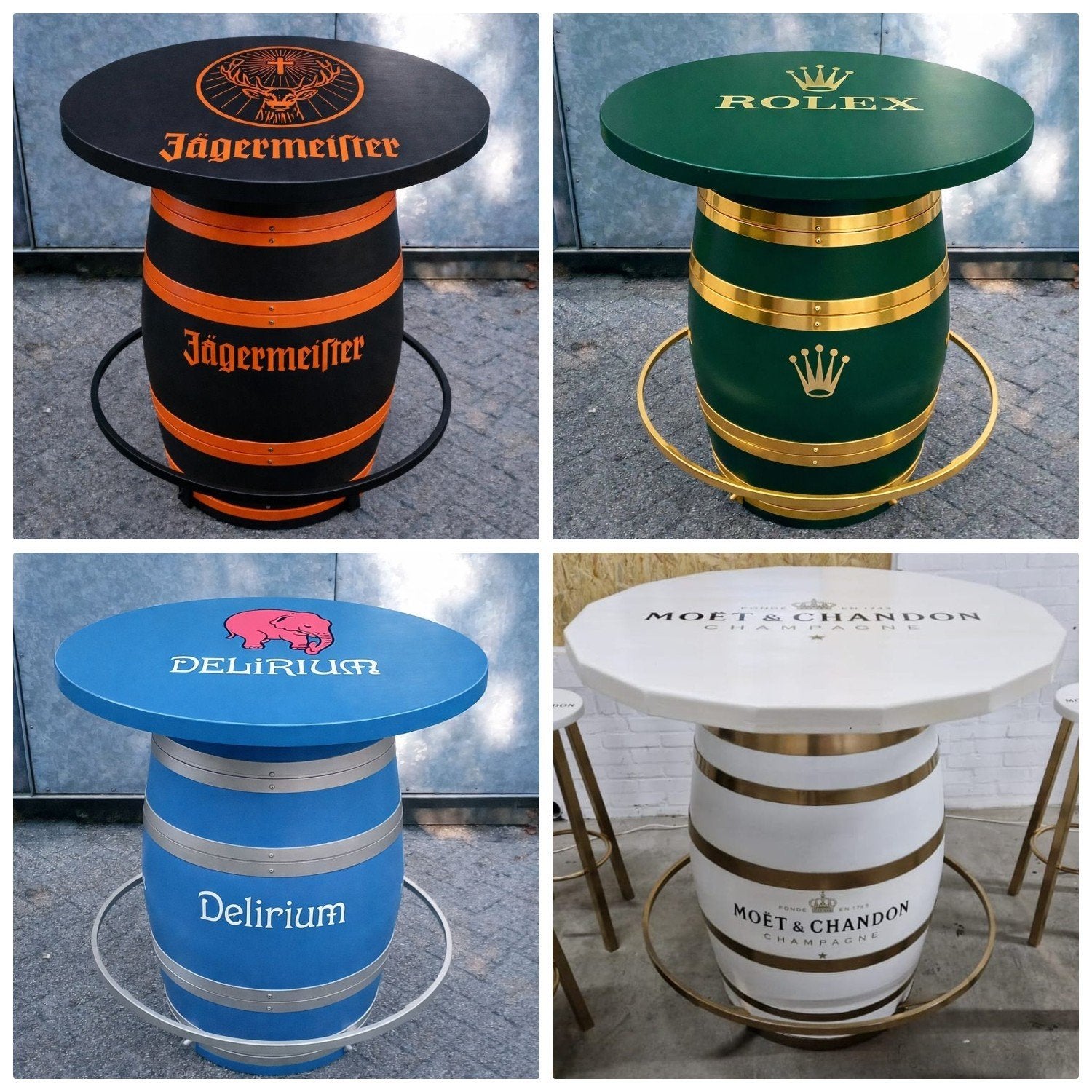 Supermooie full colour Wijnvat statafels, Ophalen of Verzenden, Nieuw, Overige typen