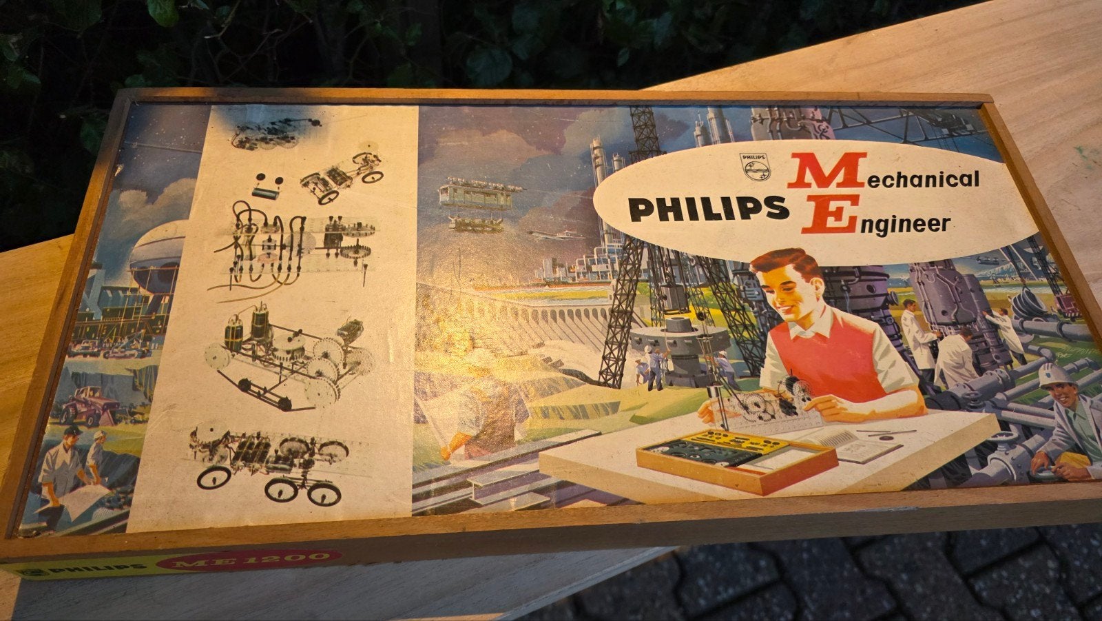 Vintage Philips ME 1200 Mechanical Engineer Bouwdoos, Ophalen of Verzenden, Gebruikt, Bouwen