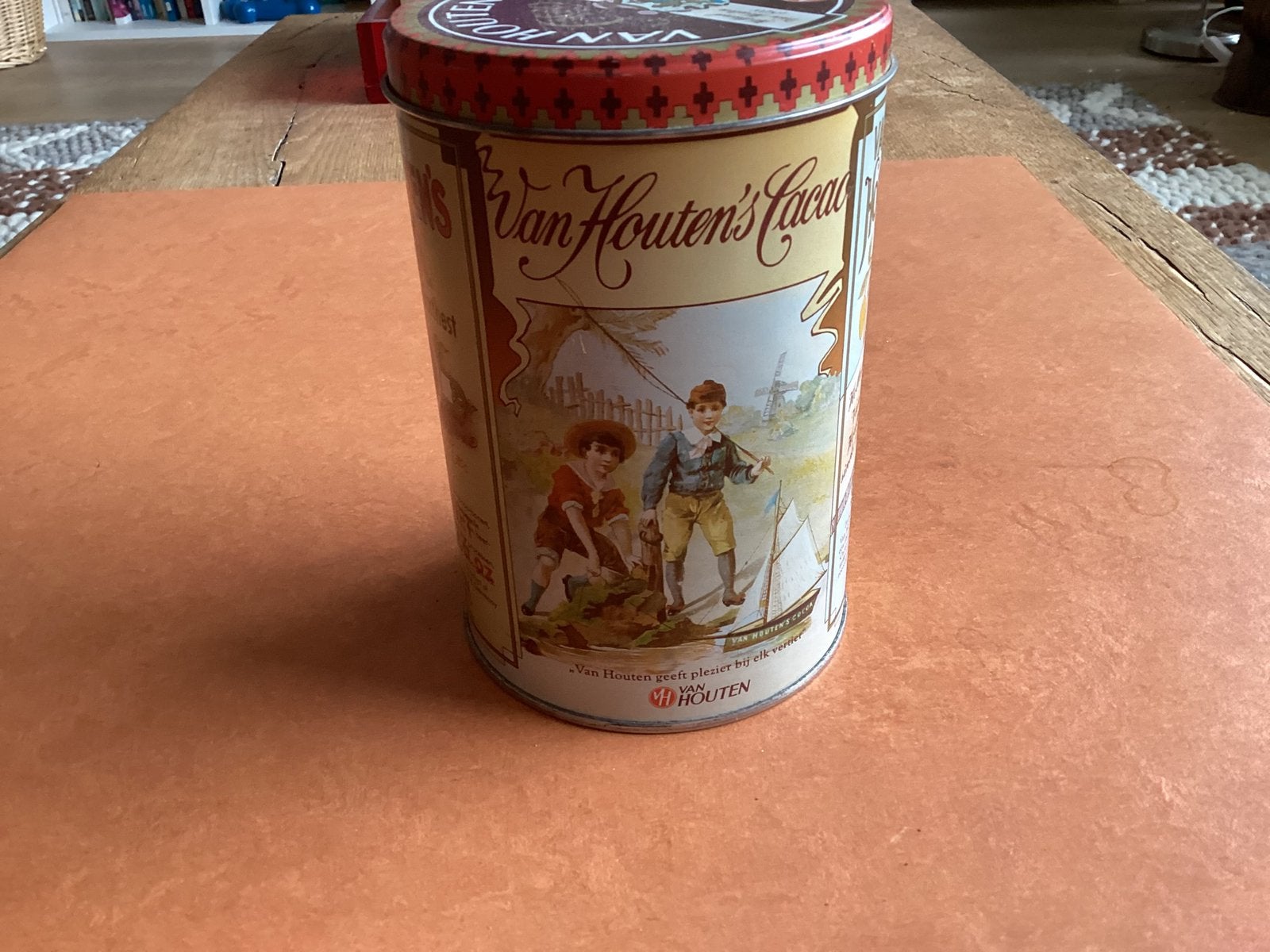 Blikje van ‘van Houten’s Cacao. In goede staat., Verzamelen, Blikken, Ophalen of Verzenden, Zo goed als nieuw, Overige