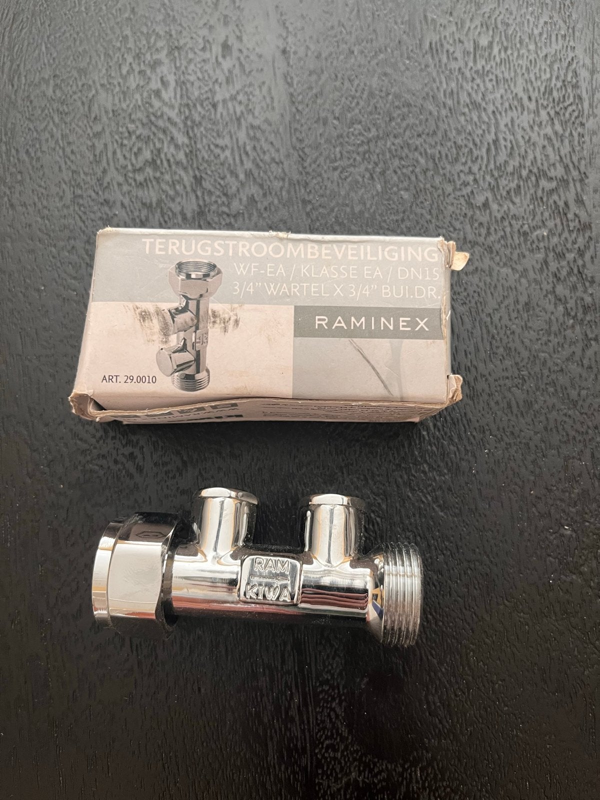 Raminex Terugstroombeveiliging 3/4" Wartel, Ophalen of Verzenden, Nieuw, Rvs, Overige typen