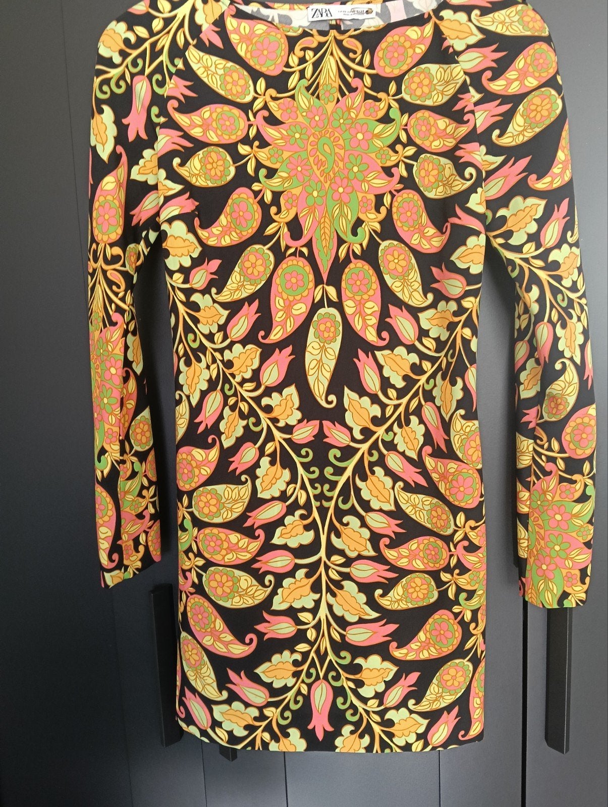 Zara jurk met paisley print - Maat XS, Meerkleurig, Zara, Ophalen of Verzenden, Zo goed als nieuw