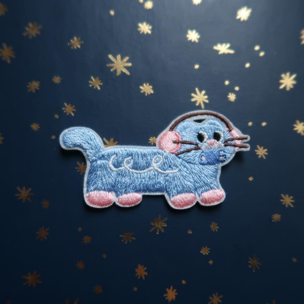 Kat opstrijkplaatje Patch Badge Applique, Verzenden, Nieuw, Overige applicaties