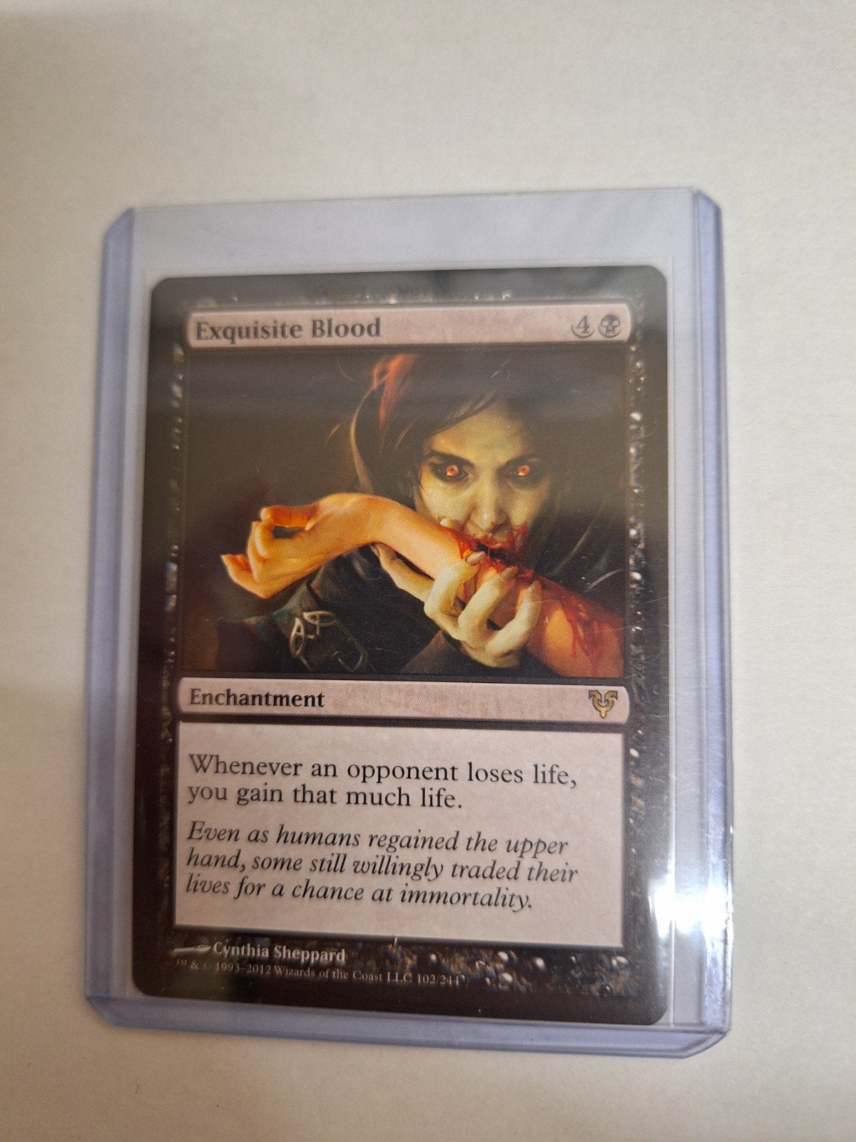 Magic the Gathering - Exquisite Blood, Ophalen, Zo goed als nieuw, Losse kaart